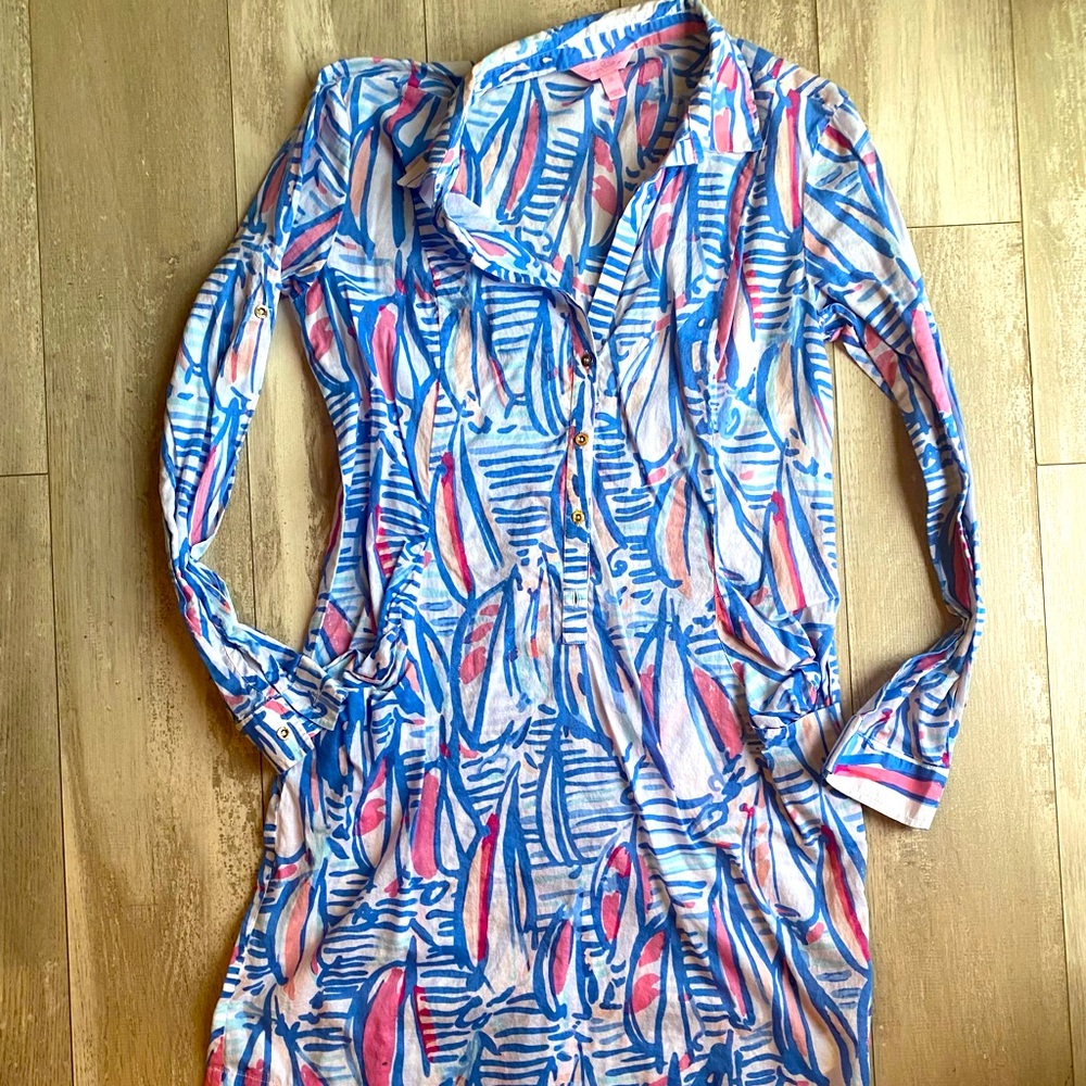 RARE PRINT! Lilly Pulitzer Beach Swim Cover Up
